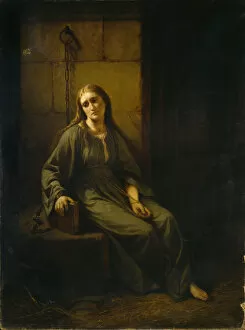 Lonely Gallery: Marguerite in Prison, 1863-1867. Creator: Johann Grund