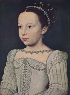 Marguerite de Valois, c1560, (1939). Artist: Francois Clouet Marguerite de Valois, c1560, (1939). Artist: Francois Clouet