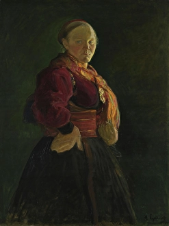 Halfdan Johnsen Prints: Mari Clasen, 1895. Creator: Halfdan Egedius