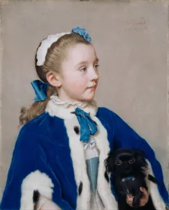 Maria Frederike van Reede-Athlone at Seven, 1755-1756. Artist: Liotard, Jean-Etienne Maria Frederike van Reede-Athlone at Seven, 1755-1756. Artist: Liotard, Jean-Etienne