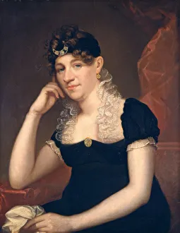 Diadem Prints: Maria Gansevoort Melvill (Mrs. Allan Melvill), c. 1815. Creator: Ezra Ames