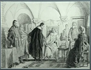 National Assembly Prints: Maria Ivanovna Khlopova, the Bride of the Tsar Michail Fyodorovich