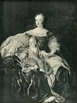 Bourbon Louis De Gallery: Maria Leszczynska and the Dauphin, c1730, (1903). Creator: Unknown