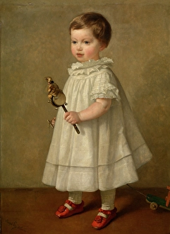 Short Hair Prints: Maria Leys, the Artist's Daughter, 1855. Creator: Joseph Lies
