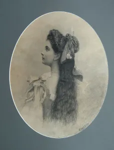 Maria Pavlovna Abamelek-Lazarev, nee Demidova, Princess San Donato, 1899. Artist: Chirkov, Ivan Petrovich (1877-1920)