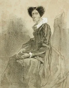 Uylenspiegel Prints: Maria Ristori, 1856. Creator: Félicien Rops