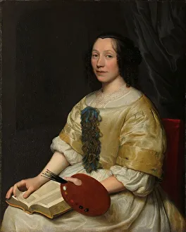 Wallerant Vaillant Prints: Maria van Oosterwijck (1630-93). Flower painter, 1671. Creator: Wallerant Vaillant