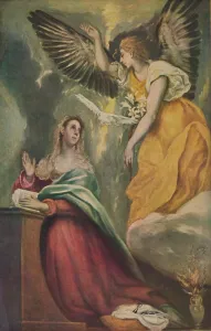 Mariae Verkundigung, (The Annunciation), c1595 - 1600, (1938). Artist: El Greco Mariae Verkundigung, (The Annunciation), c1595 - 1600, (1938). Artist: El Greco