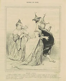 Mariage chinois, 19th century. Creator: Honore Daumier