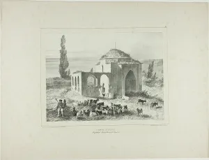 Crimean Prints: Mariah Tomb, Bachtcheh-Seraï, Crimea, August 21, 1837, 1838. Creator: Auguste Raffet
