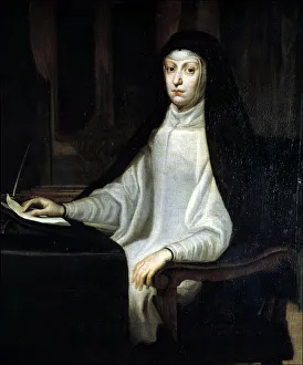 Mariana of Austria (1634-1696), Queen of Spain, wife of Felipe IV, oil painting by Mariana of Austria (1634-1696), Queen of Spain, wife of Felipe IV, oil painting by