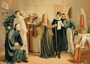 Fair Prints: Mariana Pineda departs for the scaffold, 1862, (1892). Creator: Unknown