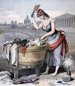 Marianne, the Queen of the Washerwomen, 1893. Artist: Henri Meyer Marianne, the Queen of the Washerwomen, 1893. Artist: Henri Meyer