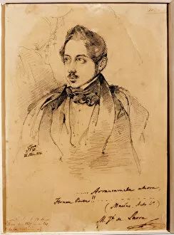 Retrato Portrait Gallery: Mariano Jose Larra. Federico De Madrazo