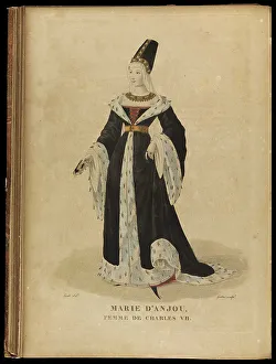 Marie of Anjou, Queen of France, Late 18th cent Artist: Gatine, Georges Jacques (1773-1831)