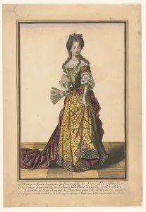 Lacquer Coating Prints: Marie Anne Légitimée de France