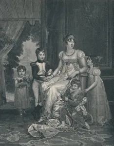 Lucien Prints: Marie-Annunciade-Caroline Bonaparte, c1810, (1896). Artist: AE Anderson