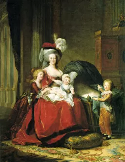 Images Dated 14th January 2011: Marie Antoinette and her children, 1787