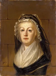 Marie Antoinette at the Conciergerie, c. 1793. Creator: Kucharski, Alexandre (1741-1819)