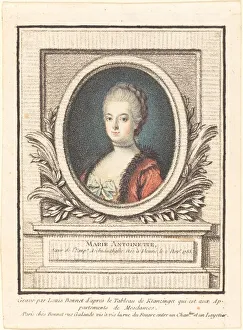 Antoinette Prints: Marie-Antoinette, Dauphine. Creator: Louis Marin Bonnet