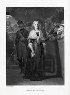 Marie Antoinette Leaving Convention After Sentence, 1882. Artist: Anonymous Marie Antoinette Leaving Convention After Sentence, 1882. Artist: Anonymous