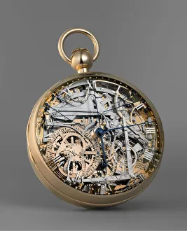 Pocket Watch Prints: Marie Antoinette pocket watch No. 1160. Artist: Breguet, Abraham-Louis (1747-1823)