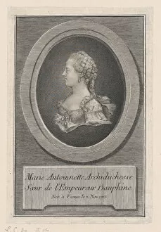 Archduchess Gallery: Marie Antoinette, Princess, 1770. Creator: Guillaume Phillipe Benoist