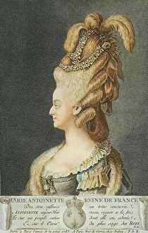Isabey Prints: Marie Antoinette, Queen of France, 1783. Creator: Jean-Baptiste Isabey