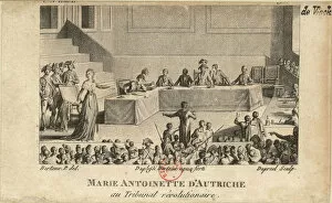 Absolutism Gallery: Marie Antoinette at the Revolutionary Tribunal, 1806. Creator: Dupreel, Jean-Baptiste-Michel