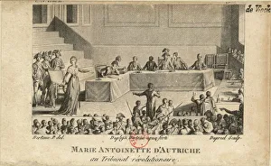 World History Prints: Marie Antoinette at the Revolutionary Tribunal