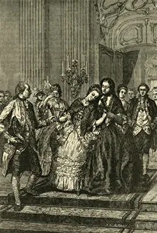 Sadness Prints: Marie Antoinette Taking Leave of the Mother, (1770), 1890. Creator: Unknown