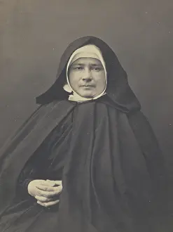 Habit Prints: Marie Jamet, Mother Superior of Little Sisters of the Poor, 1860-1865. Creator: Nadar