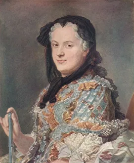 Marie Leczinska, c1748. Artist: Maurice-Quentin de La Tour