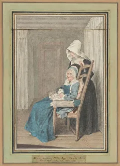 Louis Carrogis Prints: Marie Louise Petit at the Age of 105