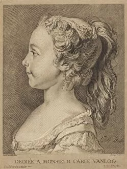 Carl Van Loo Gallery: Marie-Rosalie Vanloo, c. 1764. Creator: Louis Marin Bonnet
