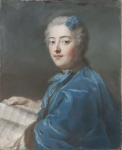 La Tour Prints: Marie-Sophie de Courcillon, Duchesse de Picquigny, Princesse de Rohan (1713-1756), c. 1740
