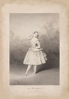 Brandard Prints: Marie Taglioni dancing Polonaise, 1847