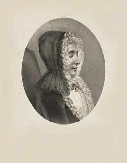 Carmontelle Prints: Marie de Vichy-Chamrond, Marquise du Deffand (1697-1780), c. 1750