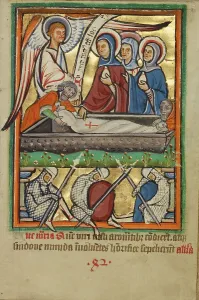 Illumination Painting Prints: The Three Maries at the Sepulchre