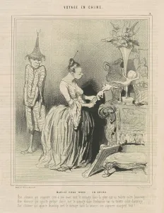 Married Prints: Mariez-vous donc... en chine, 19th century. Creator: Honore Daumier