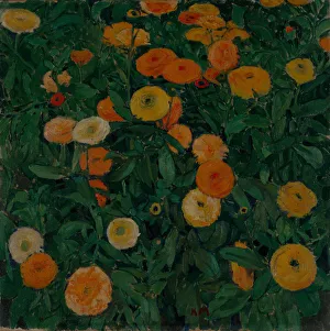 Moser Prints: Marigolds, 1909. Artist: Moser, Koloman (1868-1918)