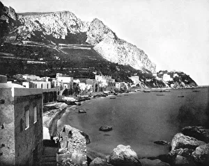 Marina Prints: The Marina, Capri, Italy, 1893. Artist: John L Stoddard