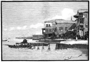 The marina, Larnaca, Cyprus, 1900 The marina, Larnaca, Cyprus, 1900