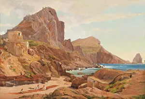 Gurlitt Louis Prints: Marina Piccola, Capri, c.1844. Creator: Louis Gurlitt