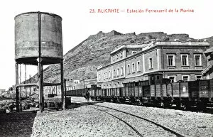 Images Dated 19th September 2012: Marina Railroad Station in Alicante, 1920