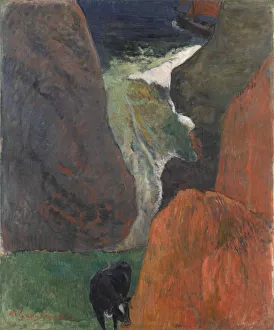 Marine avec vache, 1888. Creator: Gauguin, Paul Eugene Henri (1848-1903)
