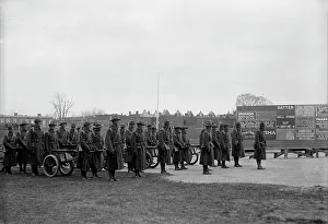 Demonstrating Prints: Marine Corps, U.S.N. Machine Gun Unit Demonstration at Ball Park