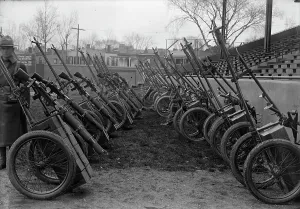 Demonstrating Prints: Marine Corps, U.S.N. Machine Gun Unit Demonstration at Ball Park