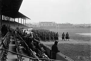 Us Marines Prints: Marine Corps, U.S.N. Machine Gun Unit Demonstration at Ball Park