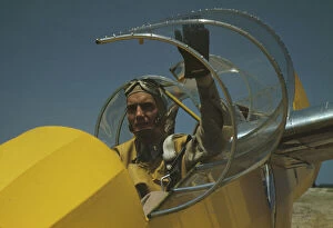 South Gallery: Marine glider pilot at Parris Island, S.C. 1942. Creator: Alfred T Palmer
